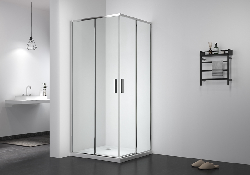 EX-507 Cabina doccia sottile scorrevole da 5/6 mm senza binario inferiore